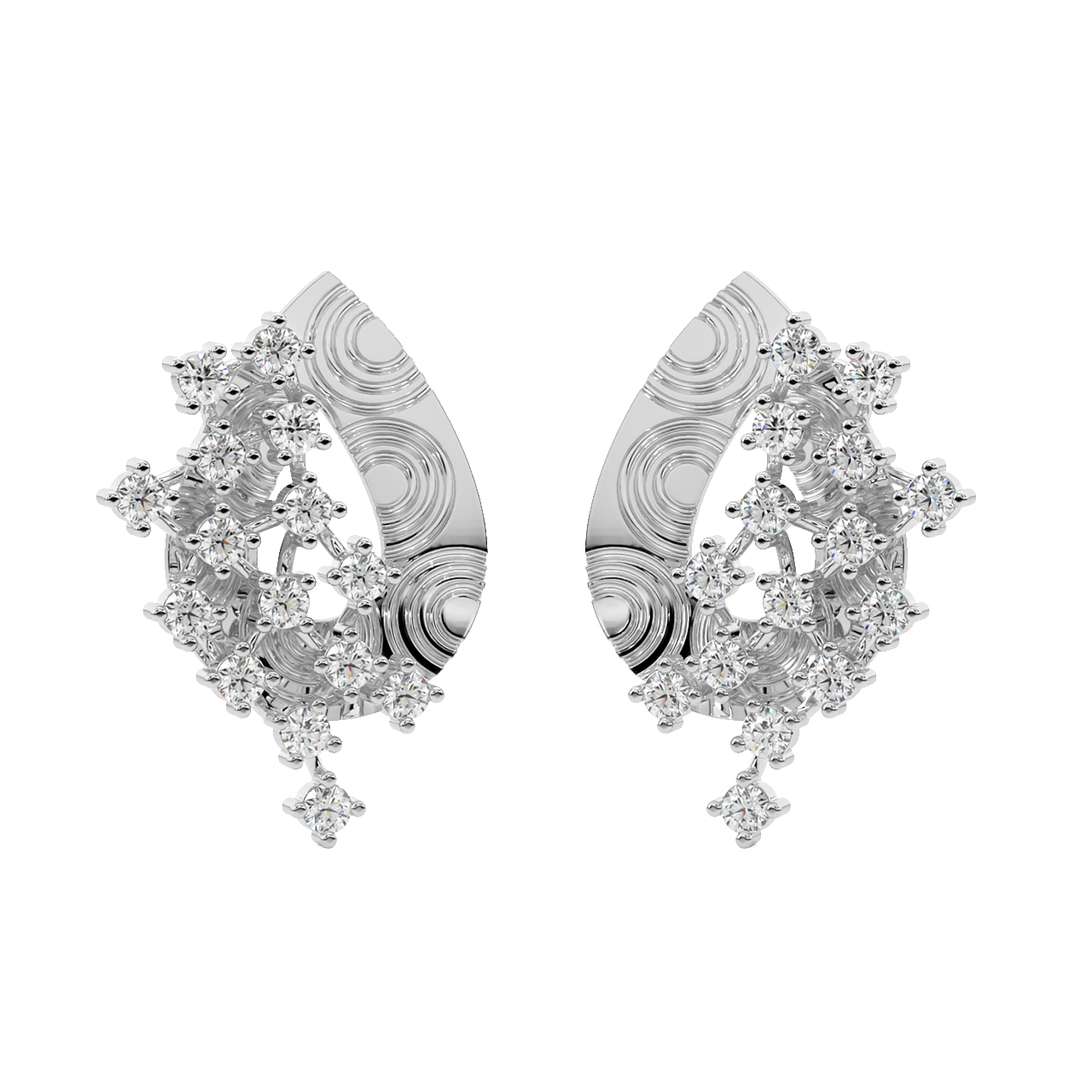 Ryan Round Diamond Stud Earrings